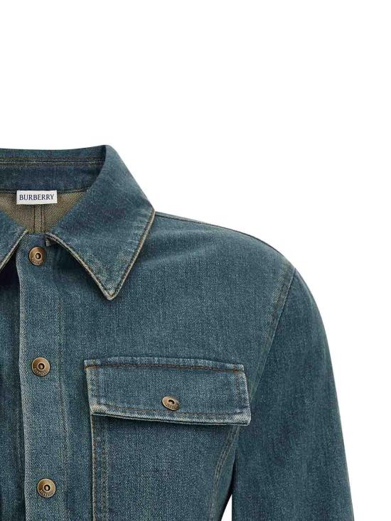 26SS 버버리 데님 셔츠 8118497 Blue - BURBERRY