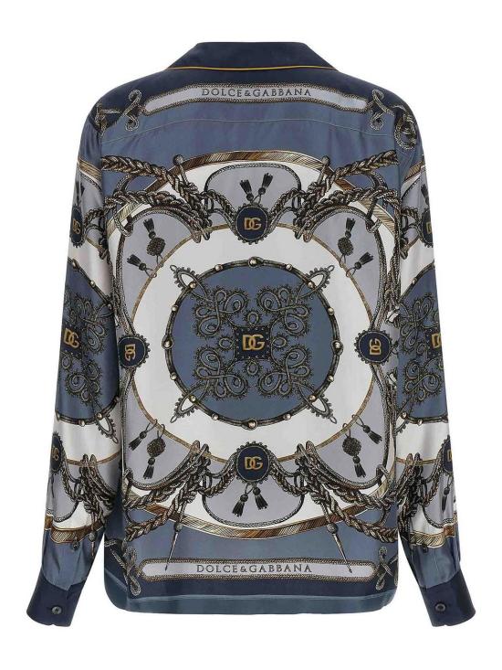 26SS 돌체앤가바나 긴팔 셔츠 G5IF1THI12BHT5XB Blue - DOLCE & GABBANA