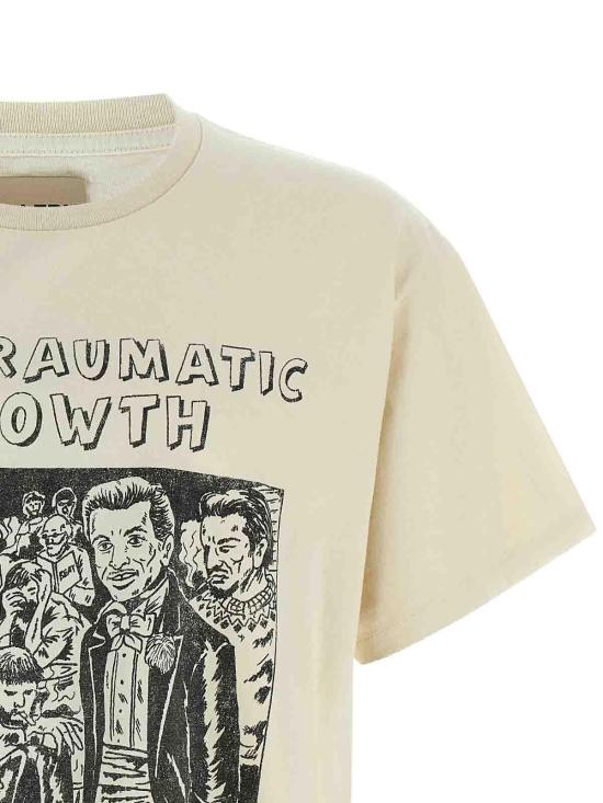 26SS 갤러리 디파트먼트 반팔 티셔츠 TOP008LIGHTARCHIVALWHITE Beige - GALLERY DEPT