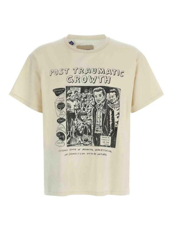 26SS 갤러리 디파트먼트 반팔 티셔츠 TOP008LIGHTARCHIVALWHITE Beige