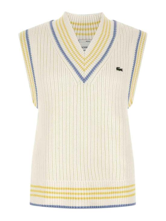 26SS 라코스테 니트 베스트 AH06144I5 White