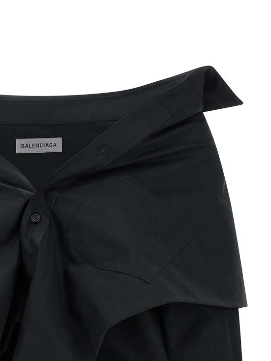 26SS 발렌시아가 블라우스 872123TUM201000 Black - BALENCIAGA