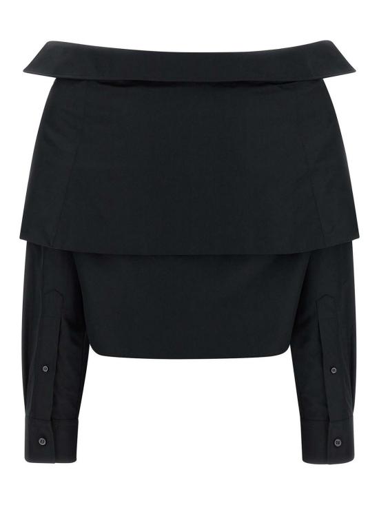 26SS 발렌시아가 블라우스 872123TUM201000 Black - BALENCIAGA