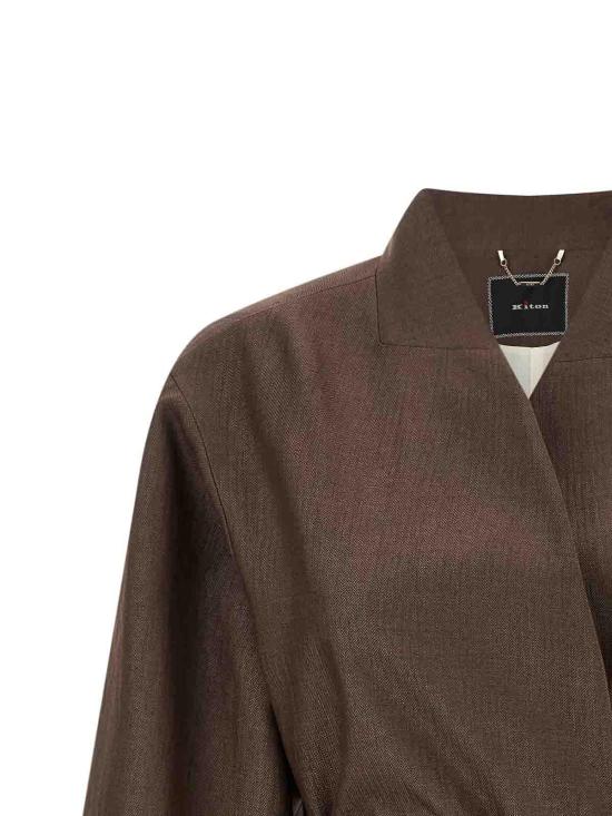 26SS 키톤 수트 자켓 D60514K0987G03001 Brown - KITON