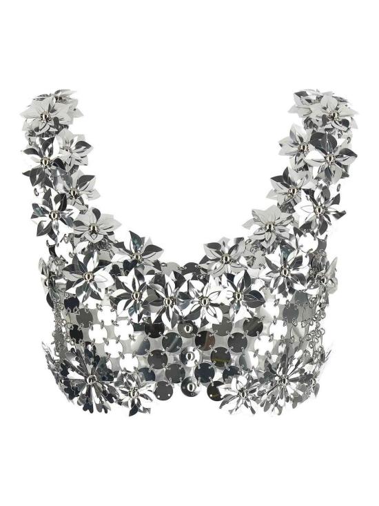 26SS 파코라반 민소매 티셔츠 26EITO243PS0129040 Silver - PACO RABANNE