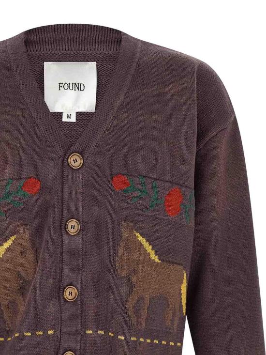 26SS 파운드 가디건 FOSS26CA043106342 Brown - FOUND