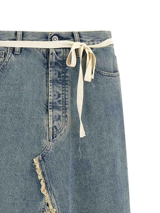 26SS 마르지엘라 데님 스커트 S29MI0010M30066962 Light Blue - MAISON MARGIELA