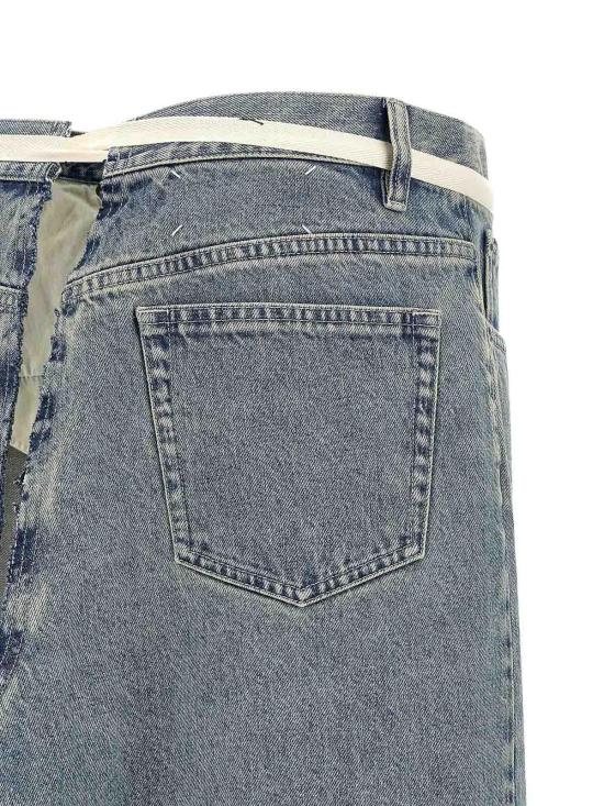 26SS 마르지엘라 데님 스커트 S29MI0010M30066962 Light Blue - MAISON MARGIELA