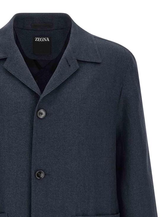 26SS 에르메네질도제냐 자켓 376C52A31DHAQ0412 Blue - ERMENEGILDO ZEGNA