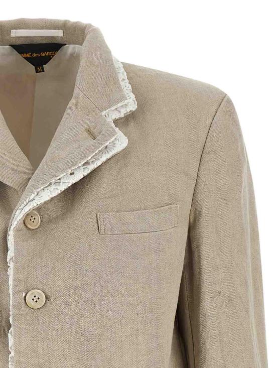 26SS 꼼데가르송 수트 자켓 GQJ0241 Beige - COMME DES GARCONS