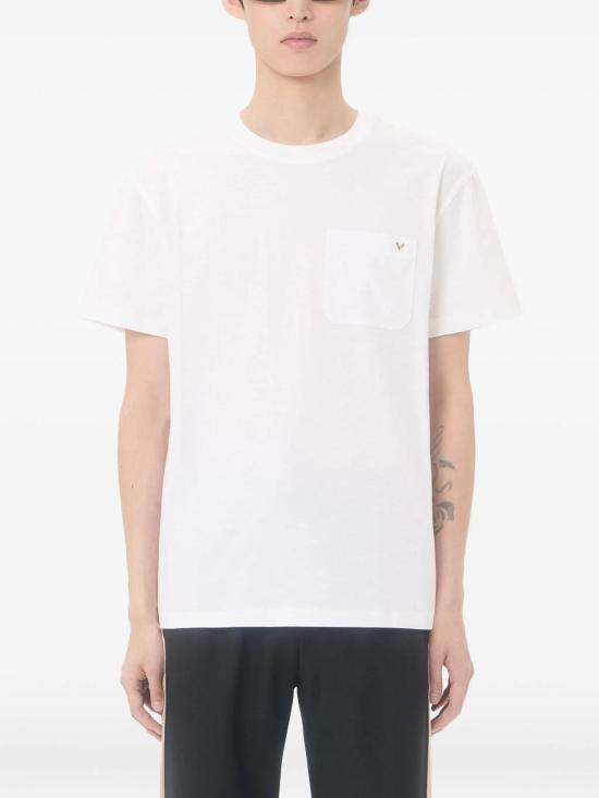 26SS 발렌티노 가라바니 반팔 티셔츠 8V0MG10VBGR0BO White - VALENTINO GARAVANI