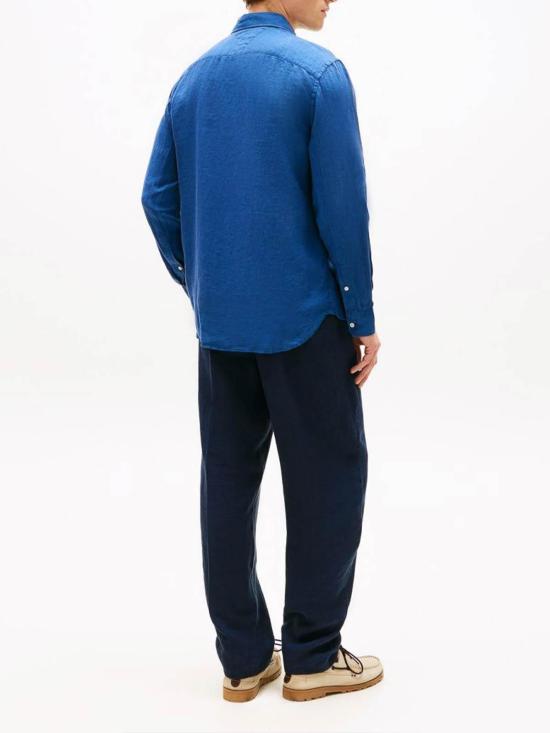 26SS 타미힐피거 긴팔 셔츠 MW0MW41530C3I Blue - TOMMY HILFIGER