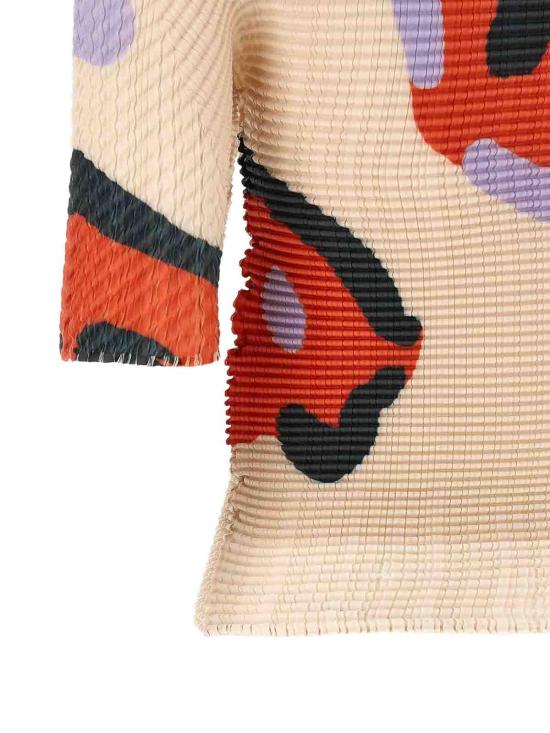 26SS 이세이 미야케 반팔 티셔츠 IM66FJ69746 Beige - ISSEY MIYAKE