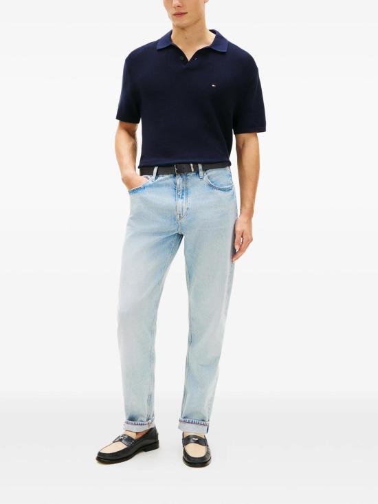 26SS 타미힐피거 폴로 티셔츠 MW0MW42795DW5 Blue - TOMMY HILFIGER