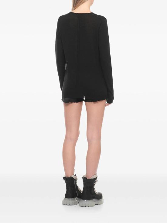 26SS 릭 오웬스 긴팔 티셔츠 RP01F6623WS09 Black - RICK OWENS