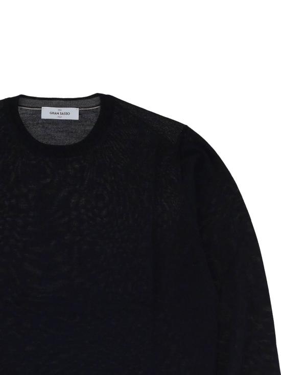 26SS 그랑싸쏘 스웨터 571671E17 Black - GRAN SASSO