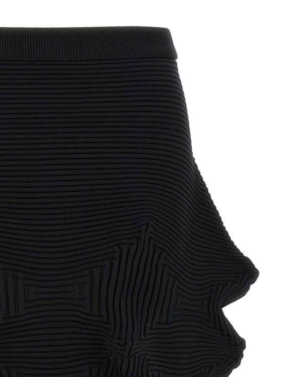 26SS 이세이 미야케 미디 스커트 IM66KG78315 Black - ISSEY MIYAKE