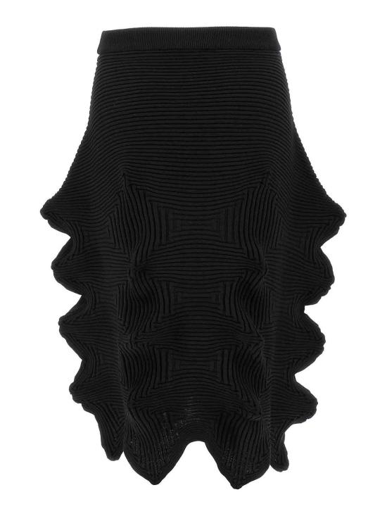 26SS 이세이 미야케 미디 스커트 IM66KG78315 Black - ISSEY MIYAKE