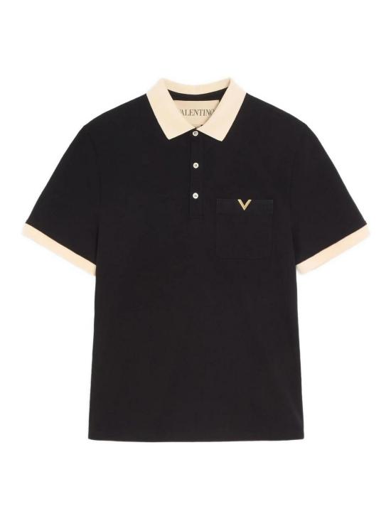26SS 발렌티노 가라바니 폴로 티셔츠 8V0MH01KBGT9RA Black