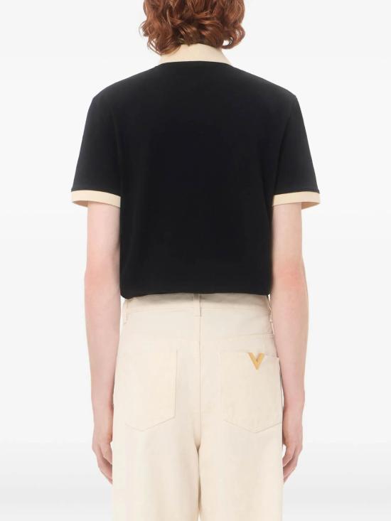 26SS 발렌티노 가라바니 폴로 티셔츠 8V0MH01KBGT9RA Black - VALENTINO GARAVANI