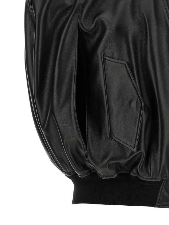 26SS 발렌시아가 가죽 자켓 872003TUS111000 Black - BALENCIAGA