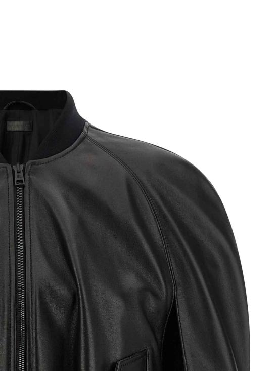 26SS 발렌시아가 가죽 자켓 872003TUS111000 Black - BALENCIAGA