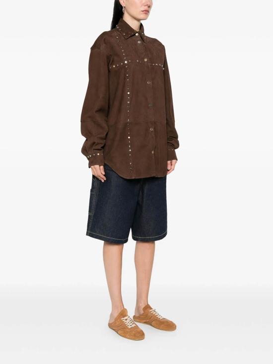 26SS 모스키노 셔츠 370205720102 Brown - MOSCHINO