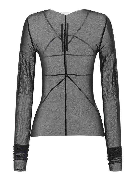 26SS 릭 오웬스 긴팔 티셔츠 RO01F6277TUS09 Black - RICK OWENS
