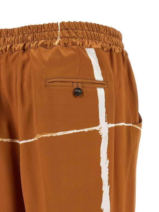 26SS 키톤 스트레이트 팬츠 D48122K0873G07004 Brown - KITON