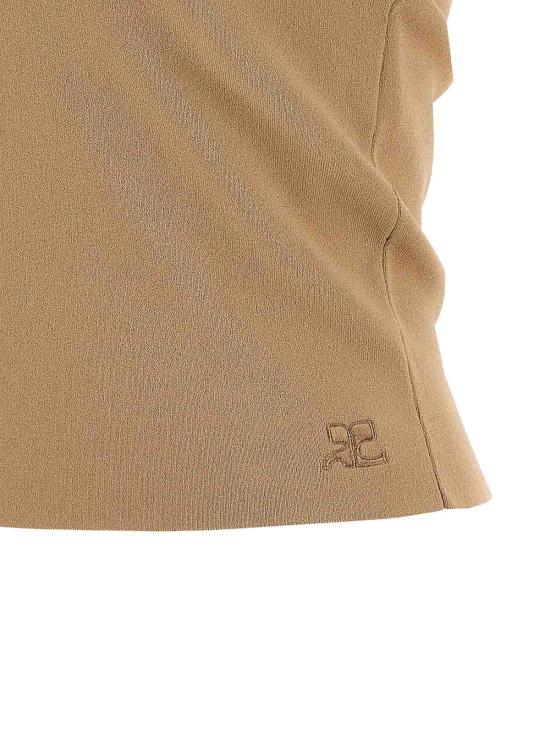 26SS 쿠레쥬 민소매 티셔츠 226MTO526FI00631019 Beige - COURREGES