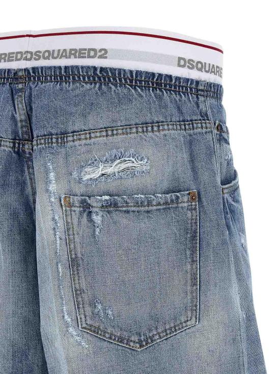 26SS 디스퀘어드2 데님 숏팬츠 S71MU0886D30038470 Blue - DSQUARED2