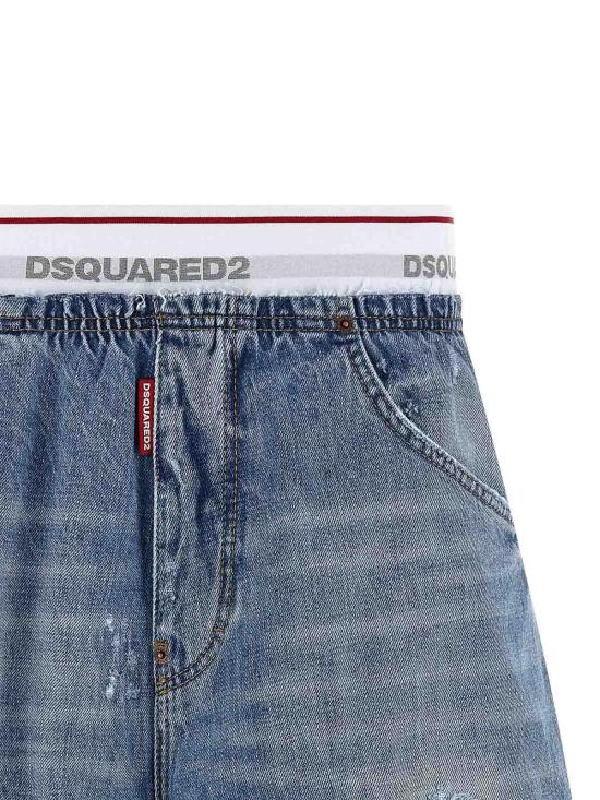 26SS 디스퀘어드2 데님 숏팬츠 S71MU0886D30038470 Blue - DSQUARED2