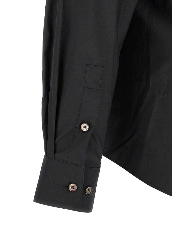 26SS 르메르 긴팔 셔츠 SH1236LF1500BK998 Black - LEMAIRE