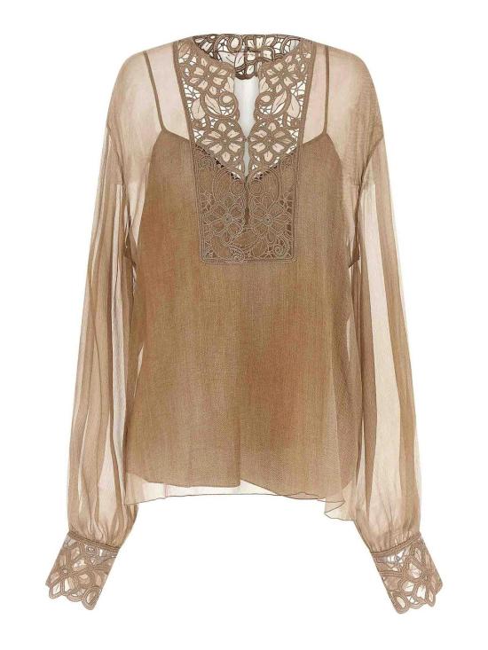 26SS 에르마노 설비노 블라우스 D482K766CSRFWBS4850 Beige
