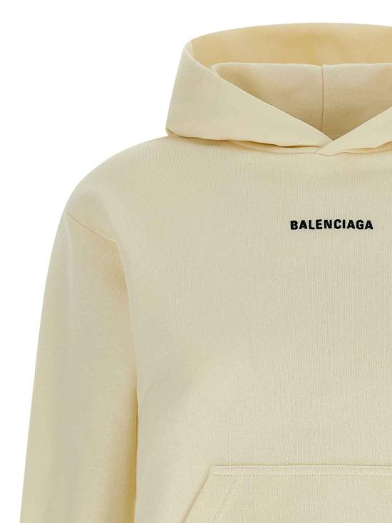 26SS 발렌시아가 후드 티셔츠 851238TTVJ29020 Beige - BALENCIAGA