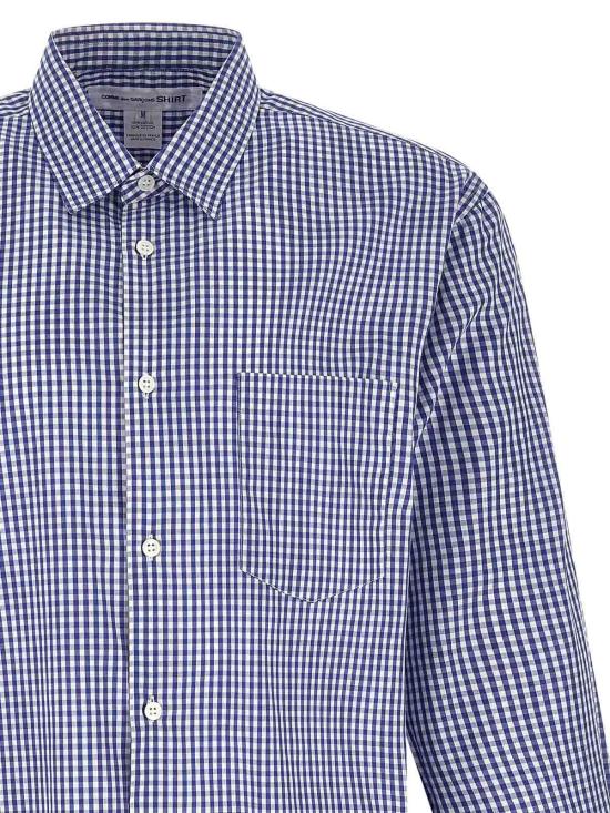 26SS 꼼데가르송 긴팔 셔츠 FZB001PER1 Blue - COMME DES GARCONS