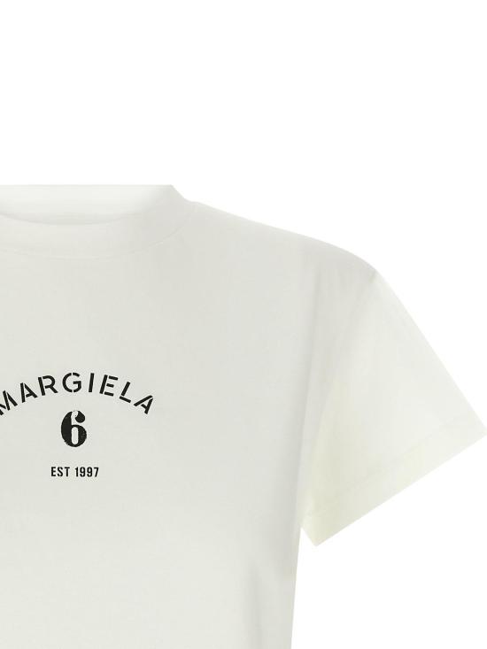 26SS MM6 메종마르지엘라 반팔 티셔츠 S62GD0216M20048101 White - MM6 MAISON MARGIELA