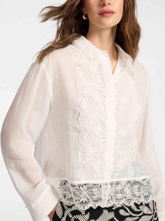 26SS 엘레나미로 셔츠 5194P000280N001 White - ELENA MIRÒ
