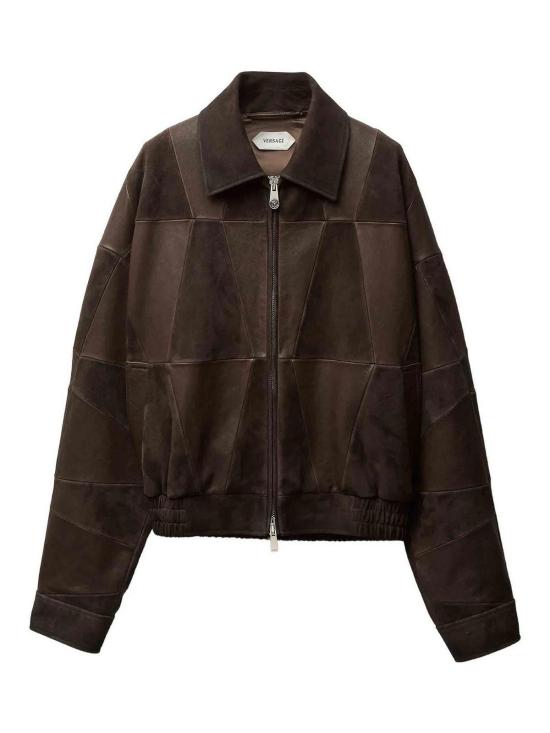 26SS 베르사체 가죽 자켓 10244021A178451N260 Beige