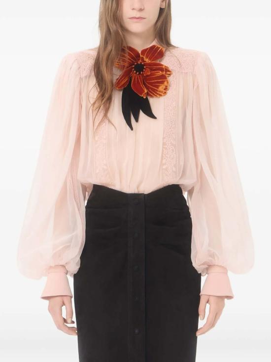 26SS 발렌티노 가라바니 블라우스 8B0AEBN51C8R13 Pink - VALENTINO GARAVANI