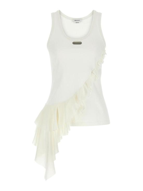 26SS 알렉산더 맥퀸 민소매 티셔츠 870702QLAEZ9007 White