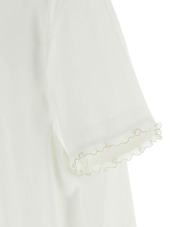 26SS 파비아나 필리피 반팔 티셔츠 JED276F133M18921 White - FABIANA FILIPPI