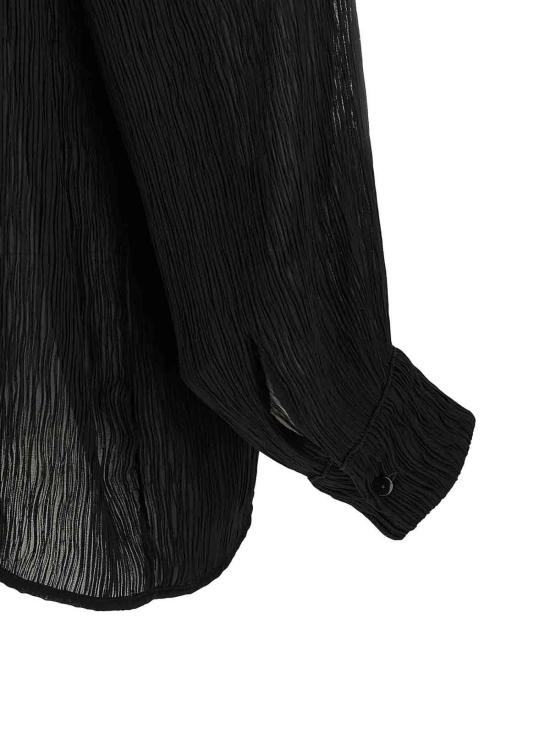 26SS 알리스 셔츠 PLISSESHIRTBLACKPLISSE08 Black - ALLIS