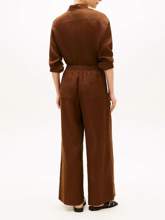 26SS 타미힐피거 스트레이트 팬츠 WW0WW48970GV0 Brown - TOMMY HILFIGER