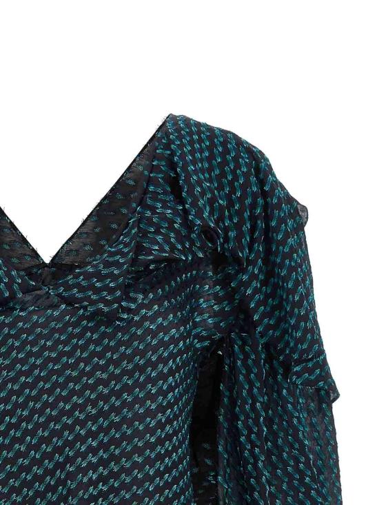 26SS 키코 코스타디노브 블라우스 KKWSS26SH0452 Blue - KIKO KOSTADINOV