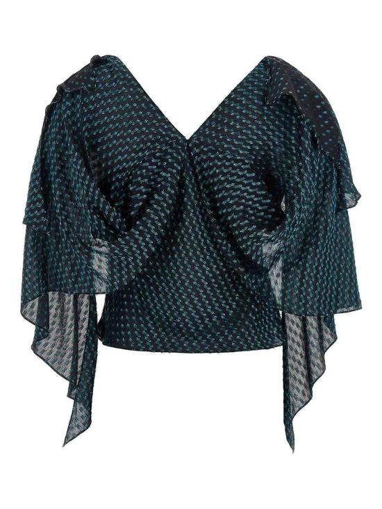 26SS 키코 코스타디노브 블라우스 KKWSS26SH0452 Blue - KIKO KOSTADINOV