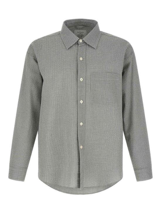 26SS 엠에프펜 긴팔 셔츠 M126010TEXTUREDBOTTLEGREYCHECK Green
