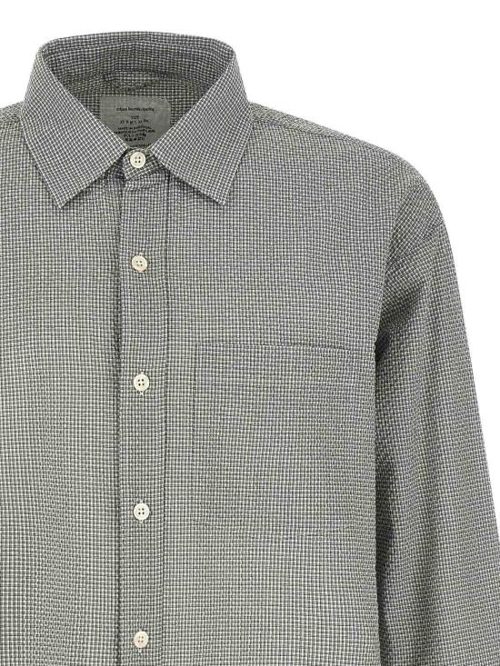 26SS 엠에프펜 긴팔 셔츠 M126010TEXTUREDBOTTLEGREYCHECK Green - MFPEN