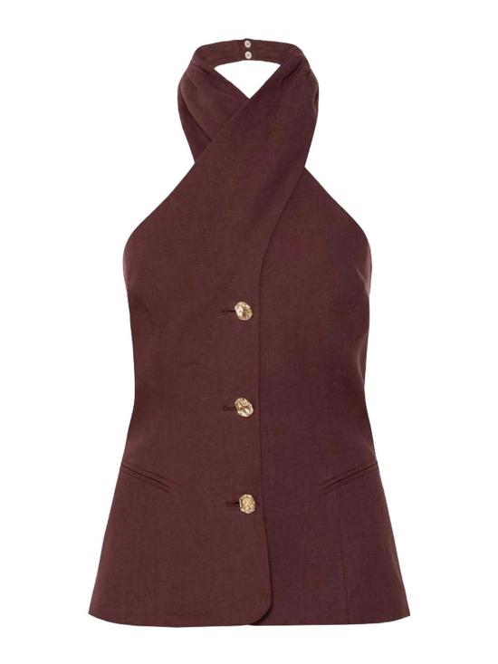26SS 마렐라 민소매 티셔츠 261316E20 Brown