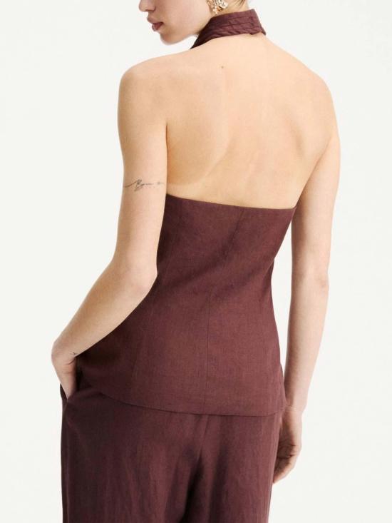 26SS 마렐라 민소매 티셔츠 261316E20 Brown - MARELLA